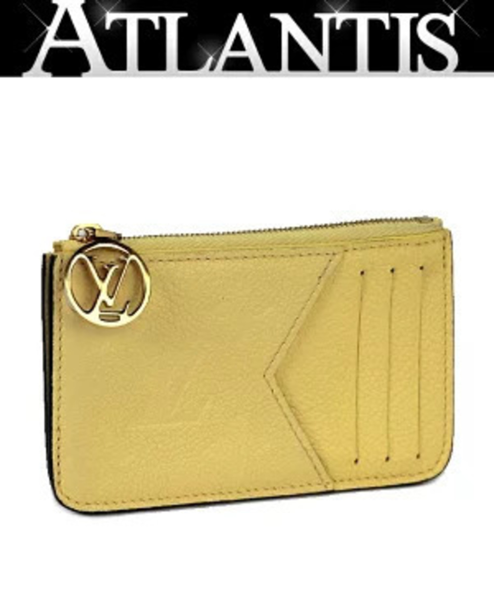 Louis Vuitton Portecarte Romy Jaune Card Case Wallet Empreinte